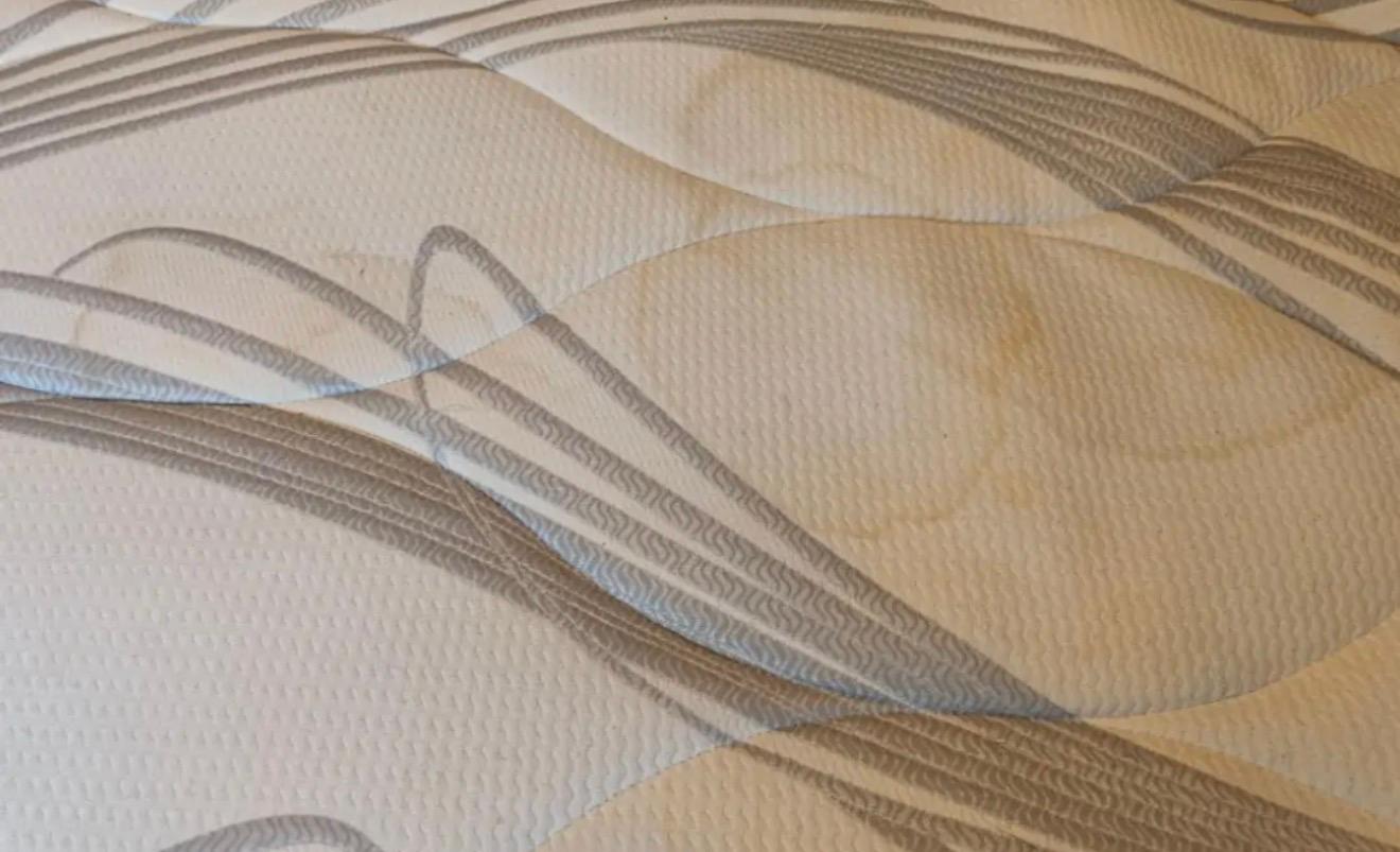 Mattress before cleaning